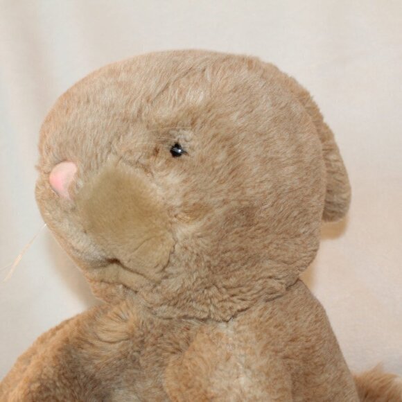 Vtg. Rare Westcliff Collection brown easter bunny rabbit pink nose Plush - Picture 8 of 10
